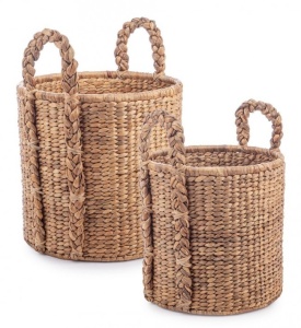 Set 2 cosuri maro din fibre naturale Kebur Bizzotto