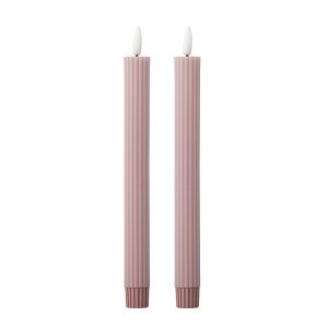 Set 2 decoratiuni luminoase roz din fibre naturale Ponza Bloomingville