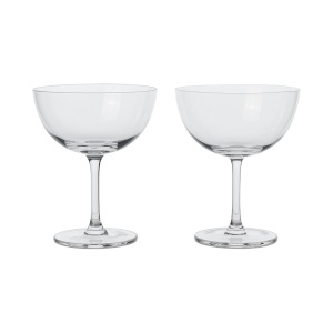 Set 2 pahare transparente pentru cocktail din sticla 245 ml Host Ferm Living