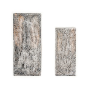 Set 2 piedestale maro/gri din ceramica Arvit Vical Home