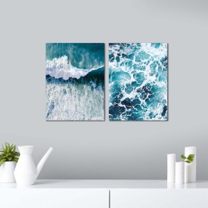 Set 2 tablouri multicolore 40x62 cm Water The Home Collection