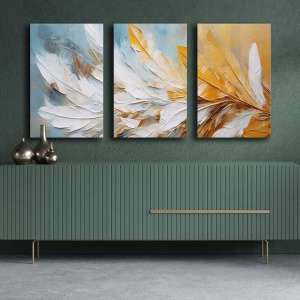Set 2 tablouri multicolore din fibre naturale 45x70 cm 3P4570GSC-017 The Home Collection