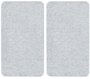 Set 2 tocatoare dreptunghiulare gri din sticla 30x52 Universal Wenko