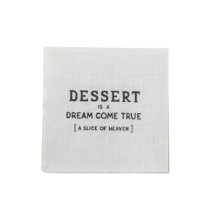 Set 20 servetele albe din hartie 25x25 cm Wendy Creative Collection