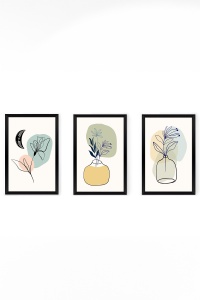 Set 3 tablouri multicolore 33x48 cm Artsycllct18 The Home Collection