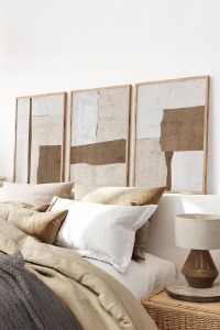 Set 3 tablouri multicolore din lemn Ersydata2-5070 The Home Collection