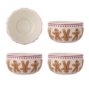 Set 4 boluri multicolore din ceramica 525 ml Binna Bloomingville