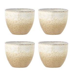 Set 4 cesti bej din ceramica 195 ml Paula Bloomingville