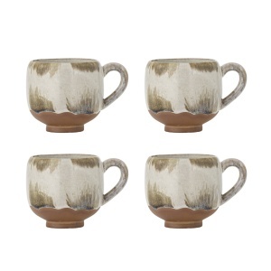Set 4 cesti crem din ceramica 200 ml Jade Bloomingville