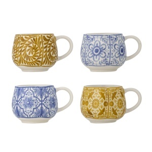 Set 4 cesti multicolore din ceramica 155 ml Milton Creative Collection