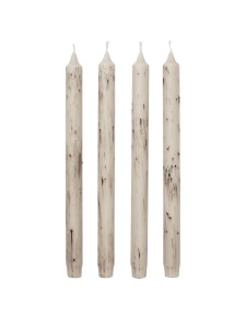 Set 4 lumanari bej deschis din fibre naturale 30 cm Mura Ferm Living