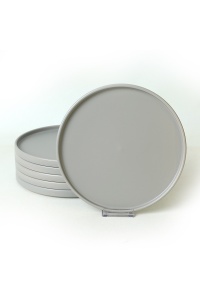 Set 6 farfurii intinse gri din ceramica 27 cm ST038006F99 The Home Collection