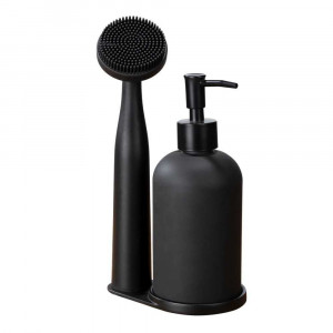 Set bucatarie 3 piese negru din plastic Piedo Wenko