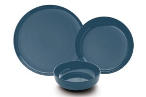 Set de masa 12 piese albastru inchis din ceramica MOD12Y1A740925 The Home Collection