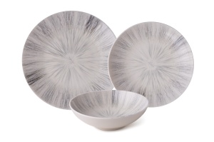 Set de masa 24 piese multicolore din ceramica GBSATN24KY4R3869 The Home Collection