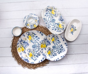 Set de masa 32 piese multicolore din ceramica 58KKT000101 The Home Collection