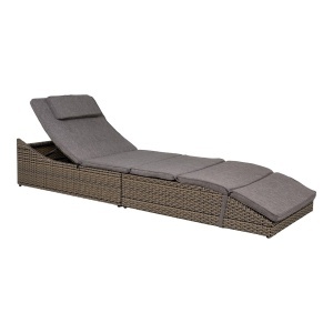Sezlong gri din fibre sintetice Split House Nordic