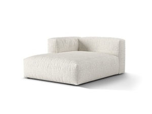 Sezlong pentru canapea modulara gri/bej din textil pentru 1 persoana Martina 176 Boucle Left Micadoni