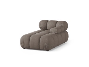 Sezlong pentru canapea modulara maro cappuccino din textil pentru 1 persoana Bellis Liberty Right Micadoni