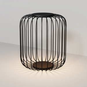 Stalp de iluminat pentru exterior gri grafit din metal cu LED 65 cm Wisp Maytoni