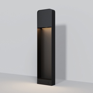 Stalp de iluminat pentru exterior negru din metal cu LED 68 cm Porte Maytoni