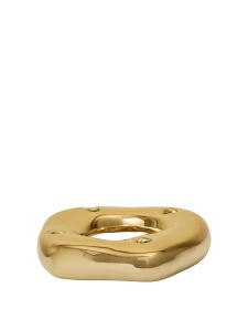 Suport lumanari auriu din ceramica 5 cm Bellure Adevent Ferm Living
