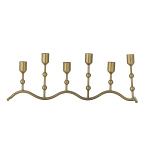 Suport lumanari maro alama din metal 15 cm Kiri Bloomingville