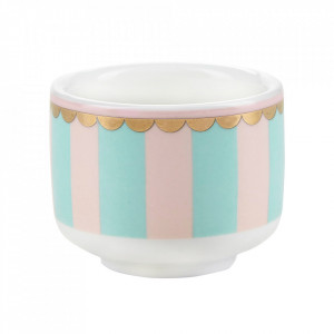 Suport pentru ou multicolor din ceramica Candy Stripes Miss Etoile