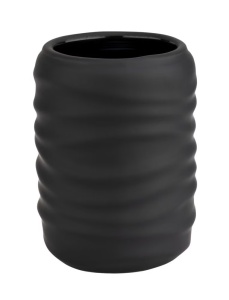 Suport pentru periuta de dinti negru din ceramica 8x11 cm Illana Wenko