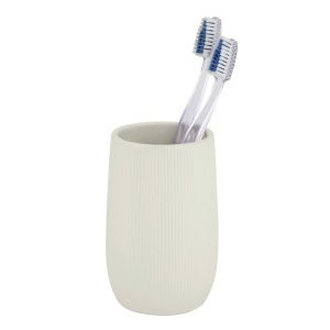 Suport pentru periute dinti crem din ceramica 8x12 cm Fablo Wenko