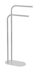Suport prosoape argintiu din metal 36 cm Levante Glossy Wenko