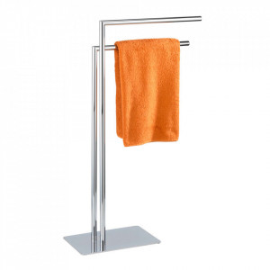Suport prosoape argintiu din metal 48 cm Recco Wenko