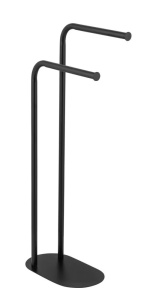 Suport prosoape negru din metal 36 cm Levante Wenko