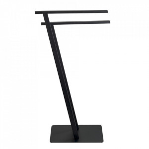 Suport prosoape negru din metal 40 cm Lirio Wenko