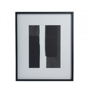 Tablou alb/negru din lemn si sticla 52x62 Panaca LifeStyle Home Collection