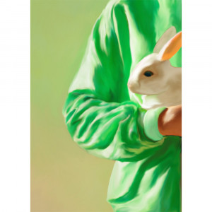 Tablou multicolor cu rama din lemn 50x70 cm White Rabbit Paper Collective