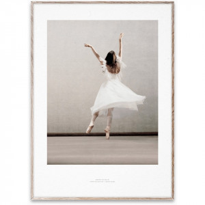 Tablou multicolor cu rama din lemn Essence of Ballet 03 Paper Collective