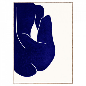 Tablou multicolor cu rama din lemn Linocut II Paper Collective