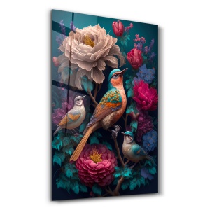 Tablou multicolor din sticla 70x110 cm SPR-1310 The Home Collection