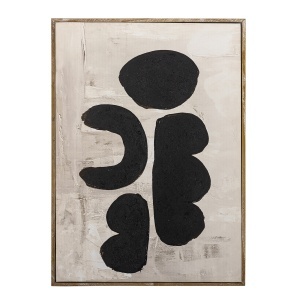 Tablou negru din fibre naturale 53x73 cm Comma Bloomingville