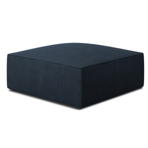 Taburet patrat albastru navy din textil 93x93 cm Ruby Micadoni