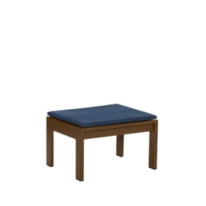 Taburet patrat exterior maro din metal 52x52 cm Haus Hubsch