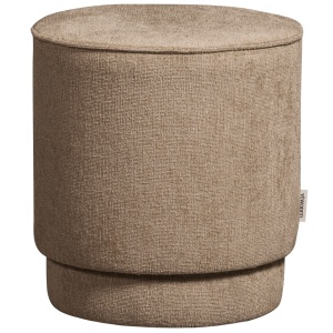 Taburet rotund maro mud din textil 40 cm Pearl Woood
