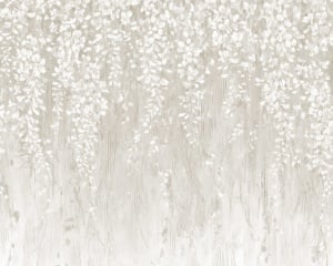 Tapet bej din hartie Draped Blossoms Rebel Walls