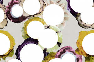 Tapet multicolor din hartie Flower Dot Vintage Rebel Walls