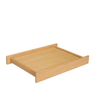 Tava dreptunghiulara maro din lemn 33x42 cm Less Hubsch