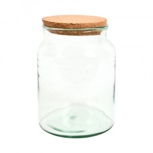 Terariu transparent din sticla Half S Esschert Design