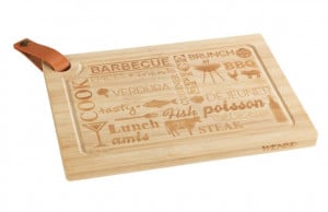 Tocator dreptunghiular maro din bambus 28x39 cm Steak Wenko