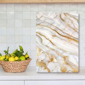 Tocator dreptunghiular multicolor din sticla 20x30 cm Ckt18 The Home Collection