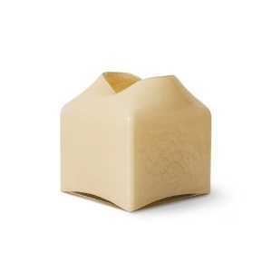 Vaza crem din sticla 21 cm Forma HKliving